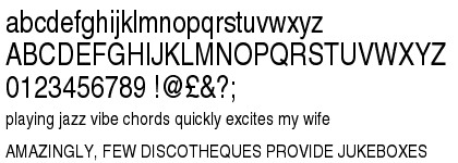 Nimbus Sans Regular Condensed OT Plus