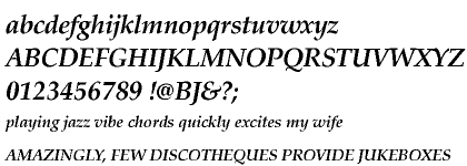 Palladio URW Cyrillic Bold Italic