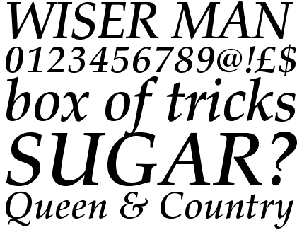 Palladio URW Medium Italic