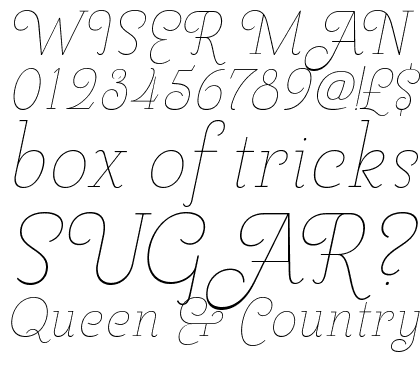 Pauline Didone Thin Italic