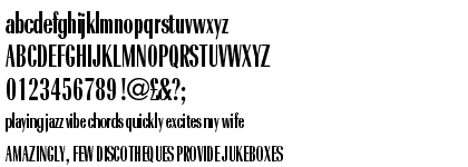 Radiant URW Bold Extra Condensed (D)