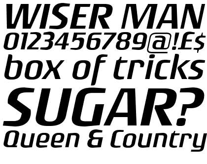 Rogue Sans Extended Light Italic