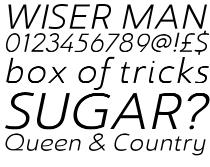 Savigny Regular Extended Italic