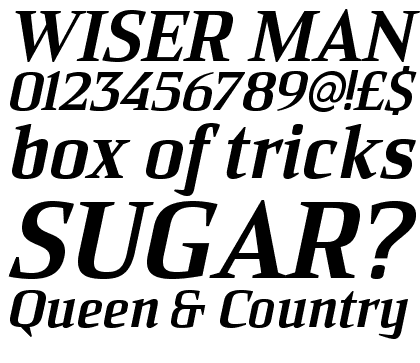 Sommet Serif Black Italic