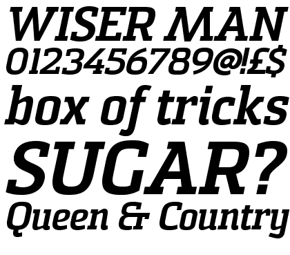 Sommet Slab Black Italic