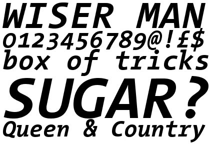 TheMix Mono Bold Italic