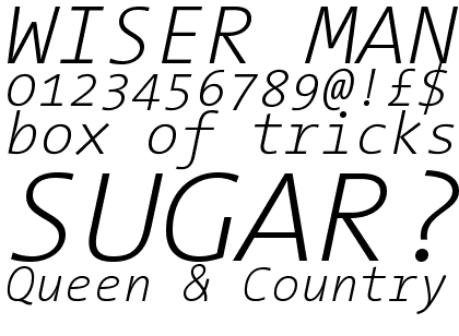 TheSans Mono ExtraLight Italic