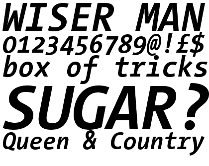 TheSans Mono Semi Condensed Bold Italic