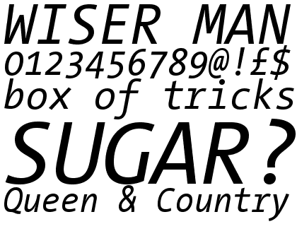 TheSans Mono Semi Condensed Regular Italic