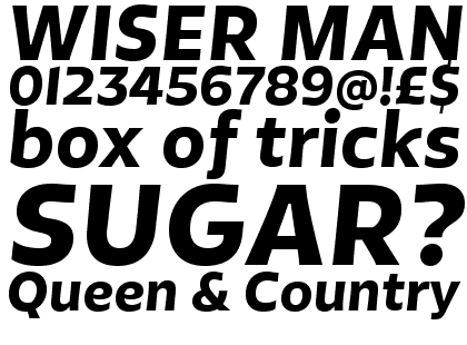 Tikal Sans Black Italic