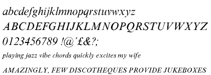 Times New Roman&reg; SF Italic