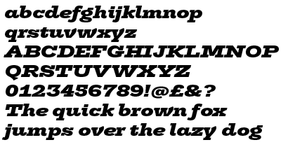 Trilogy Egyptian&trade; Expanded Heavy Italic