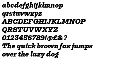 Trilogy Egyptian&trade; Heavy Italic