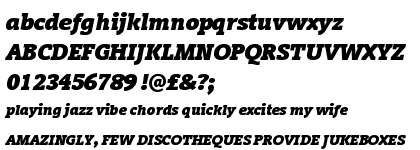 Vigor DT ExtraBold Italic