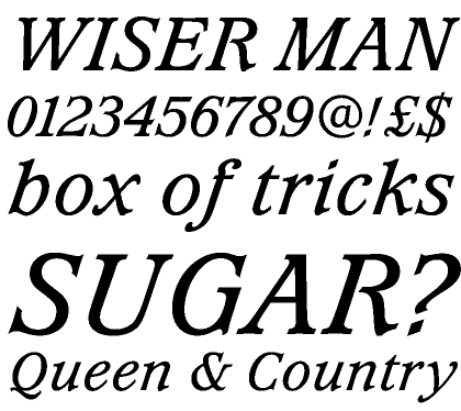 Waverly Medium Italic