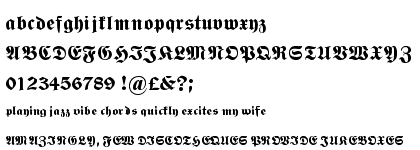 Wittenberger Fraktur Std Bold